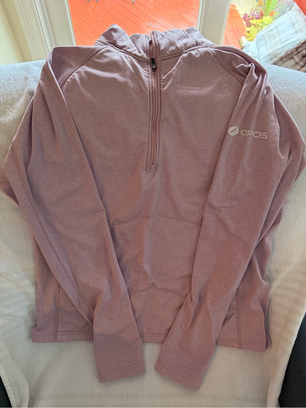 Women's large form fit Lightweight Lavender Active 1/4 zip Jacket